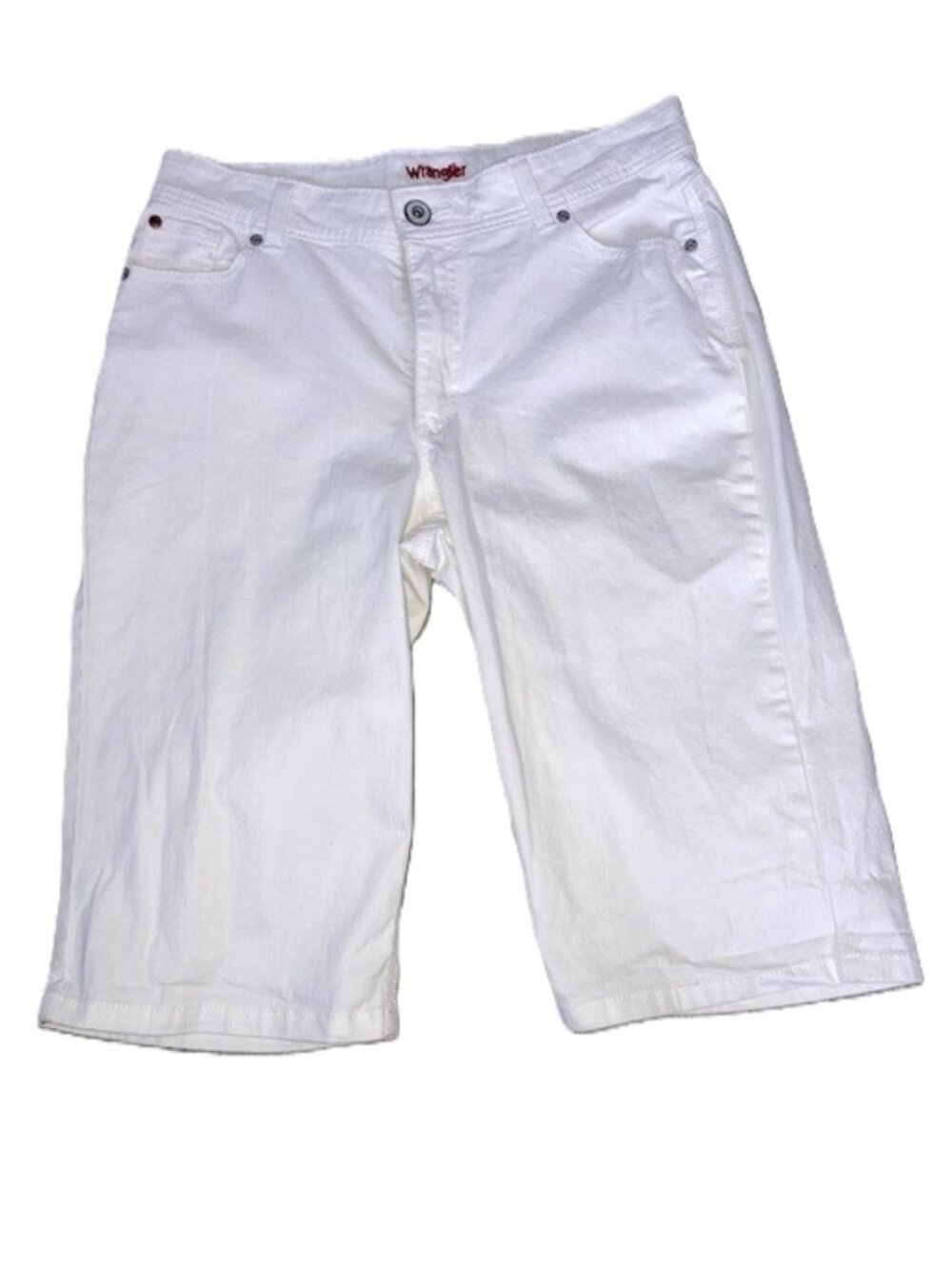 WRANGLER White High-Rise Straight Leg Denim Capris – Women’s Size 12